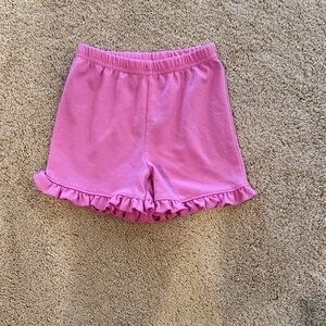 Adorable Pink Ruffle Pajama Shorts for Kids. Girls. 2T. Brand not sure. EUC